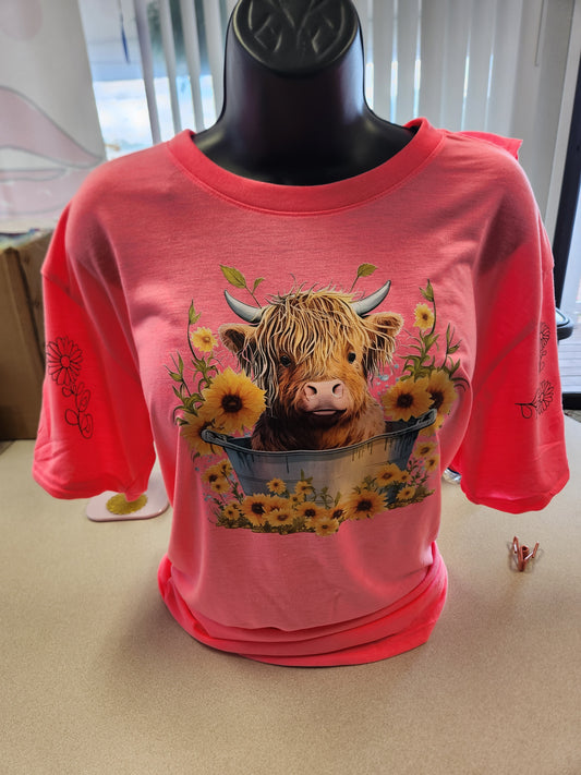 Cute Highland Cow Tee