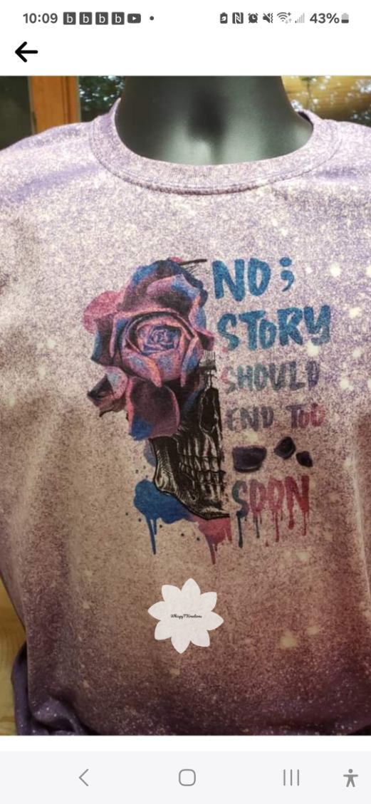 "No Story Should End Too Soon" Awareness Tee