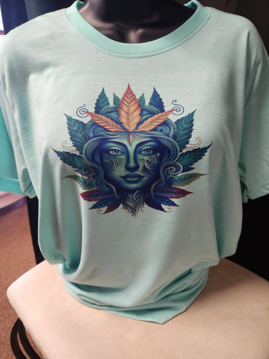 "High Vibes Only" Leaf Goddess 420 Tee